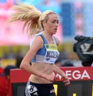 Eilish McColgan taking part in the 5000 metres at the Samsung Diamond League, Crystal Palace, London.